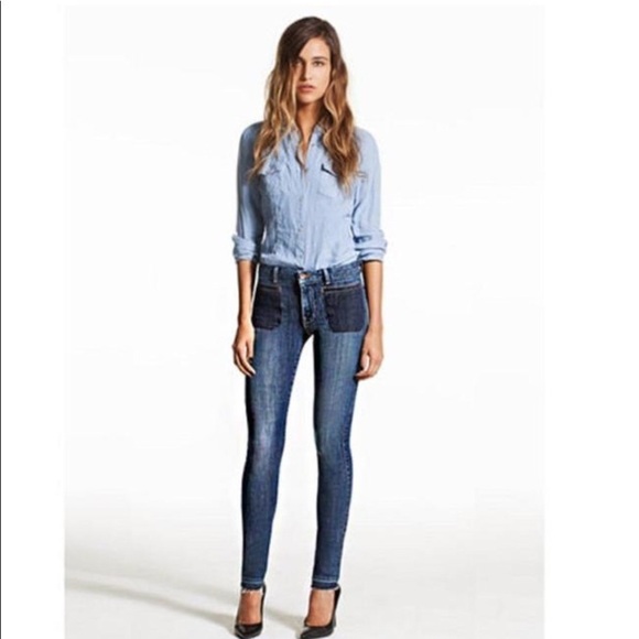 ❤️NWT❤️GENETIC BARDOT WELT POCKET SKINNY JEANS - Picture 3 of 9